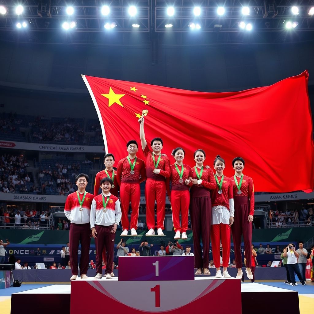 乐鱼官网-中国体操队稳居第二亚运会团体总决赛男女团体银牌获得者完整名单